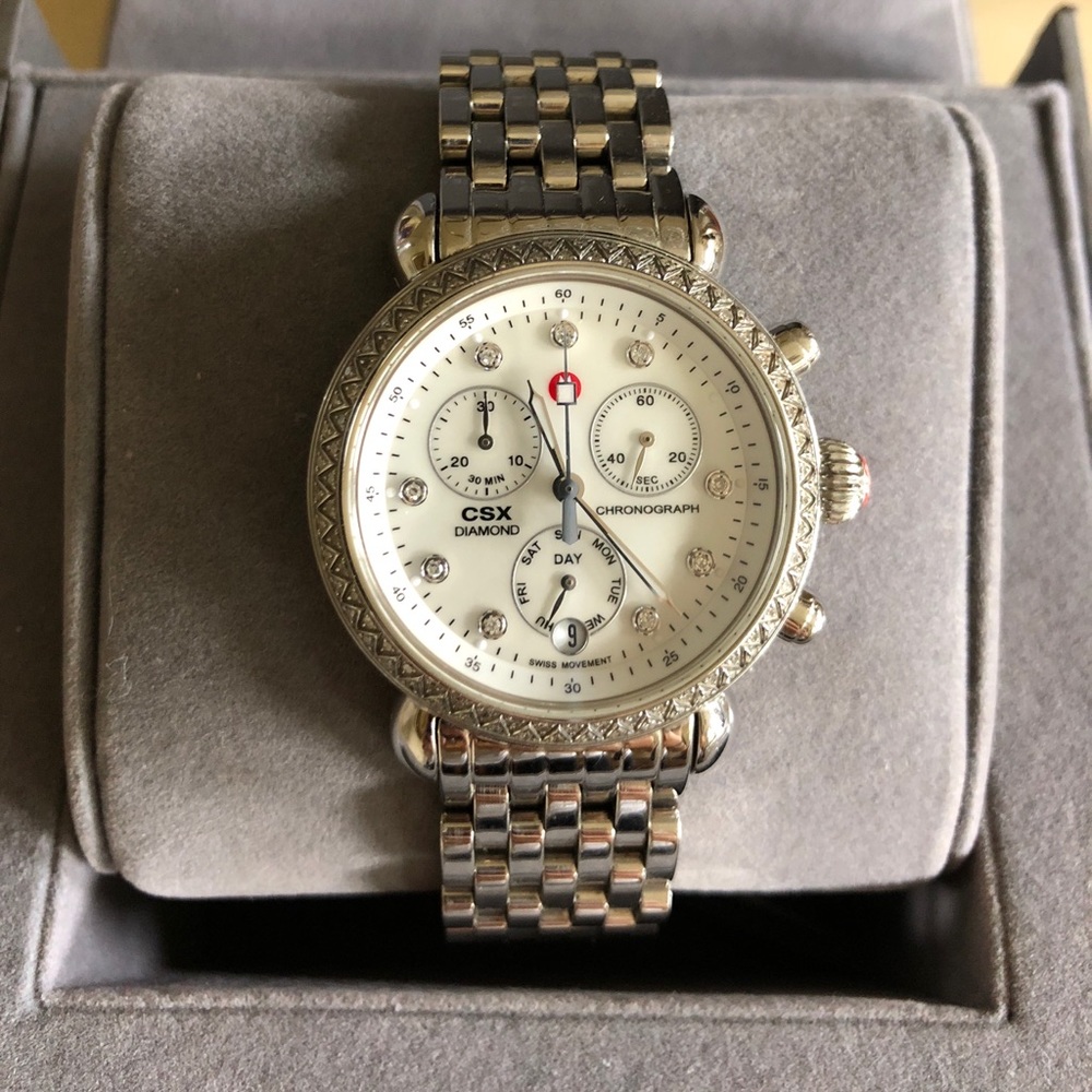Michele diamond watch